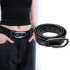 Luxury Design D Shape Letter Hook Belt Retro Waist Belt Trendy Punk Waistband For Women Men