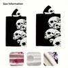 Gotische Skelett Kapuzenhandtuch Flachdruck Schwarz Weiß Mikrofaser Poncho für Schwimmer Surfer Strand Pool Tragbare Decke