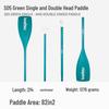 KOETSU S08 Dual-Head Anodized Kayak Paddle: Single/Double Configuration