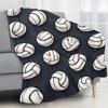 Volleyball-Themed Flannel printed blanket suitable for all seasons suitable for living room office sofa and travel