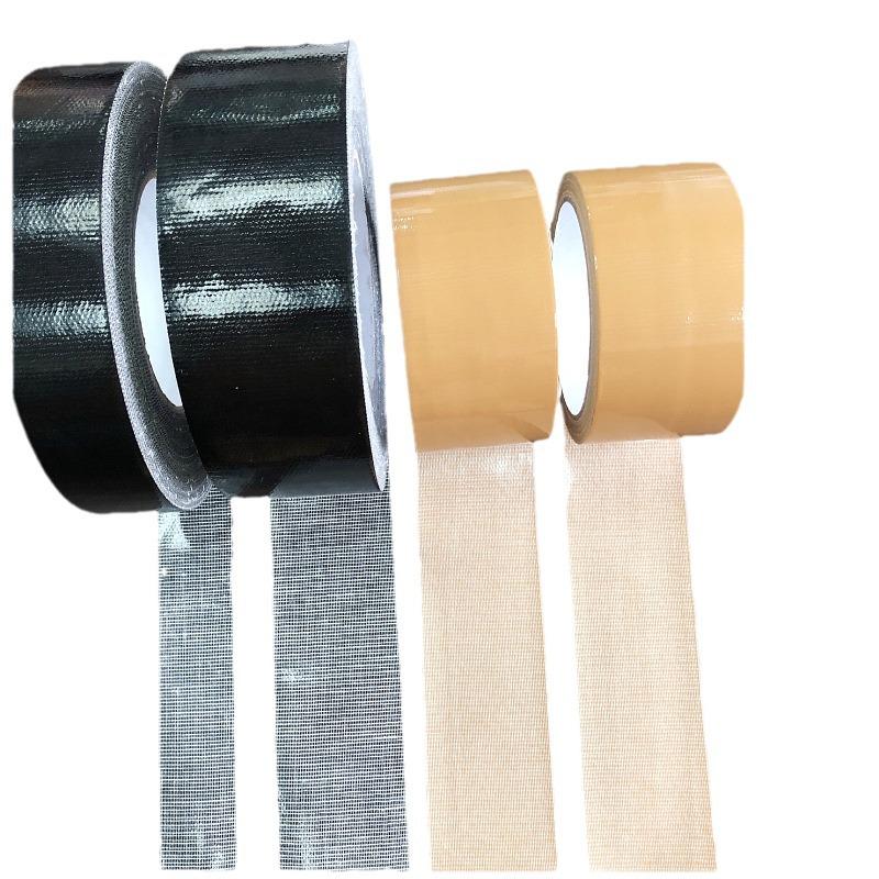 Waterproof Easy-Tear Cloth Texture Carpet Tape with Transparent Base