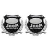 1Pcs Metal Car Badge 3D Side Fender Emblem Decoration For Jeep Grand Cherokee Wrangler JK Gladiator Compass Renegade Valve Stem ALN1