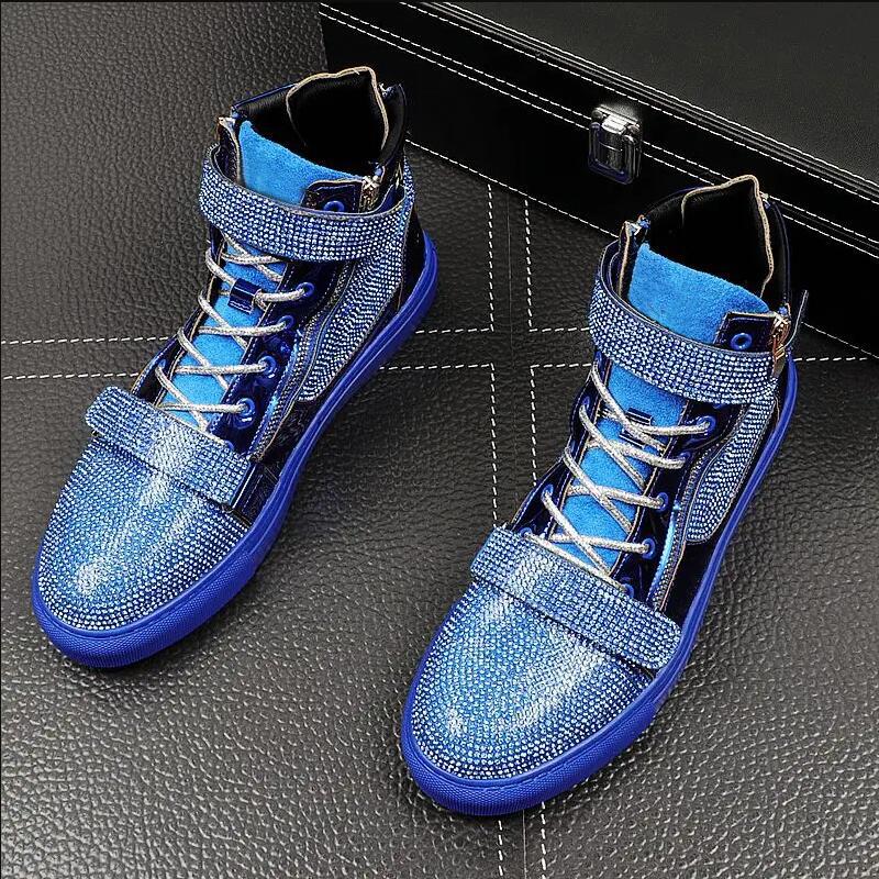 Fashion Cuddly Men Fashion Casual Ankle Boots Sprung Autumn High Top Hook&Loop Luxury Designer Sneakers Male Youth Trending Shoes