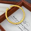 Gold-Plated Ethnic Style Golden Monkey Cudgel Openable Bracelet