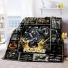 Motorcycle Racing Customize Your Name Home Blanket Comfortable Soft Lightweight Multiseasonal Blanket For Picnics Sofas Offices Beds Living Rooms And