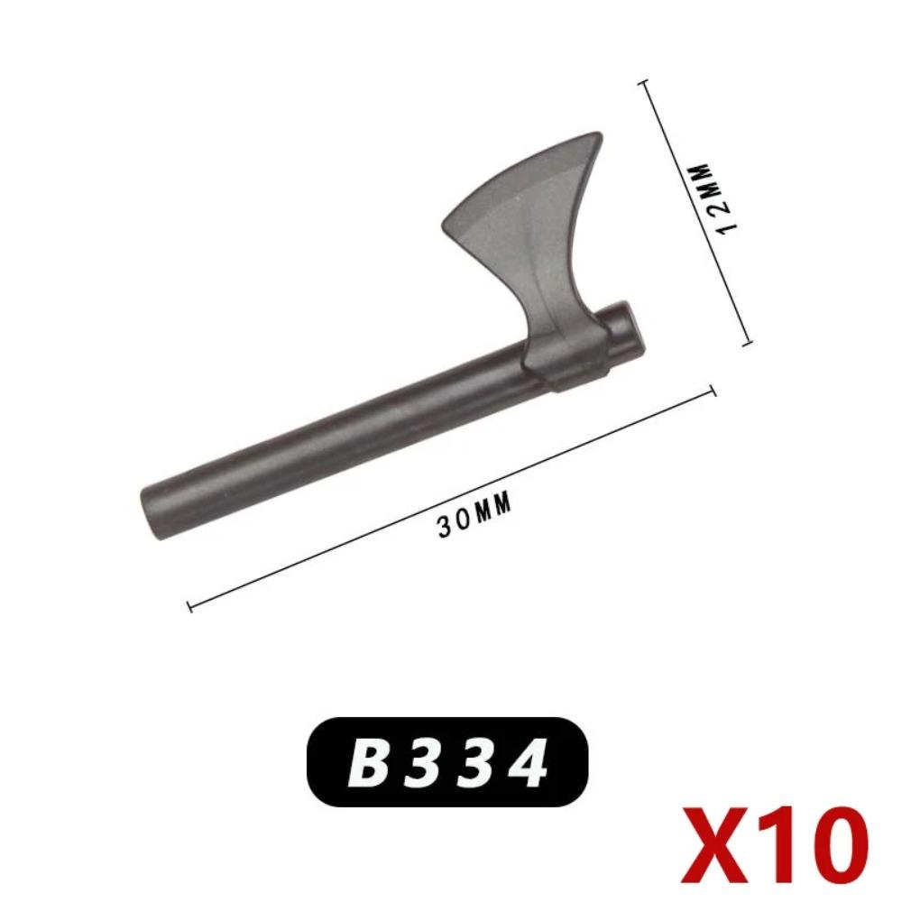 Military Medieval Building Blocks Soldier Warrior Waffen Accessories Sword Battle Axe Hero Villain Series Double-edged Sword Toy
