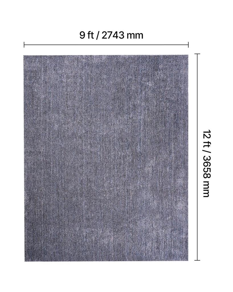 Indoor Plush Area Rugs, 2.74 x 3.66 m Plush Carpet, Area Rugs Furry with Long Plushs Pile, Thick & Durable High-Pile Rug for High-Traffic Areas,