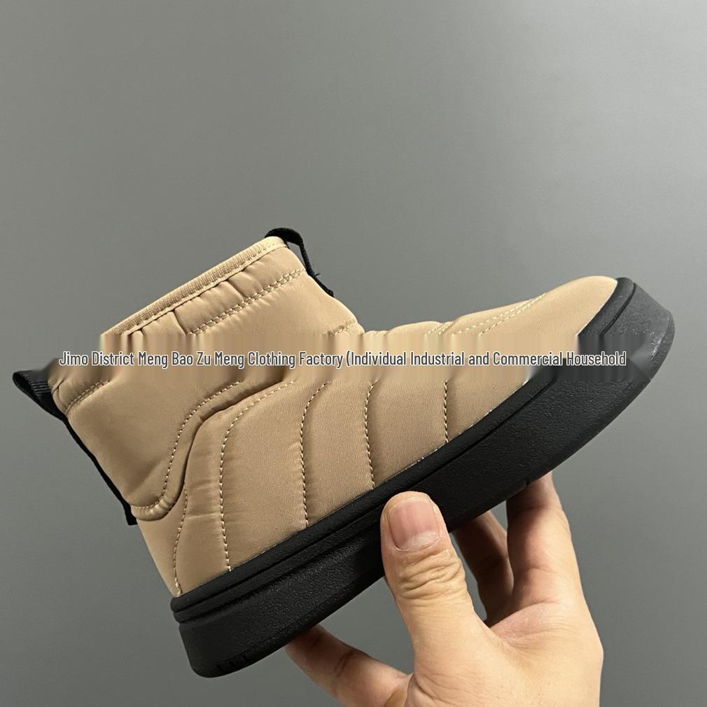 DK008 Winter Mid-Top Dipuff Children s Warm Bread Cotton Shoes for Boys and Girls 37