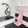 Treble Clef Table Ornament 3D Printed Music Note Bookend, Decorative Shelf Organizer, Modern Desk Decor for Home Creative Accessory Office Study,