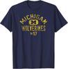 Michigan Wolverines Vintage 1817 Marineblau Offiziell Lizenziertes T-Shirt
