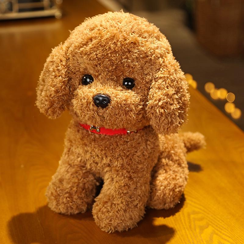 Cute Realistic Husky and Pomeranian Dog Plush Figurine Dolls