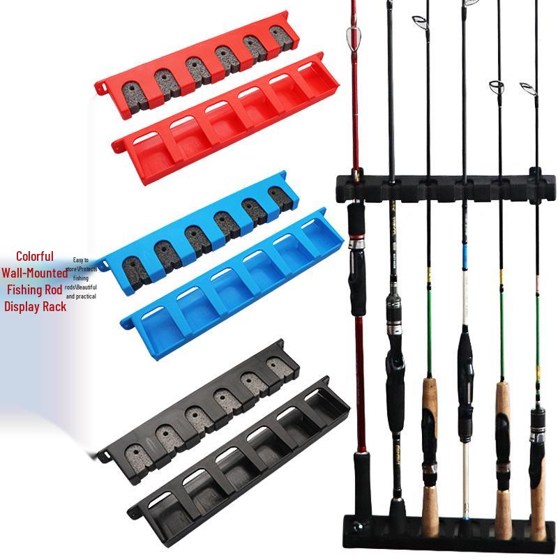 

Настенная стойка для хранения и демонстрации рыболовных удилищ Vertical Wall Rack (OPP Bag) чёрный