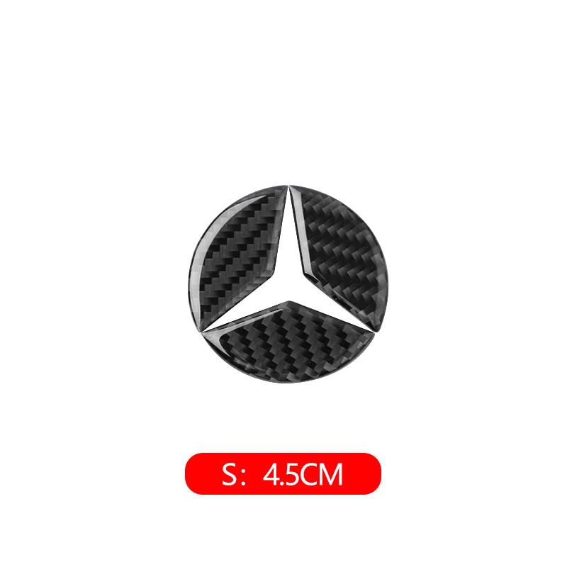 

GLC GLB 3D Carbon Fiber Mercedes Emblem Car Steering Wheel Badge Stickers For Mercedes Benz AMG W203 W206 W220 W205 W211 W212 W