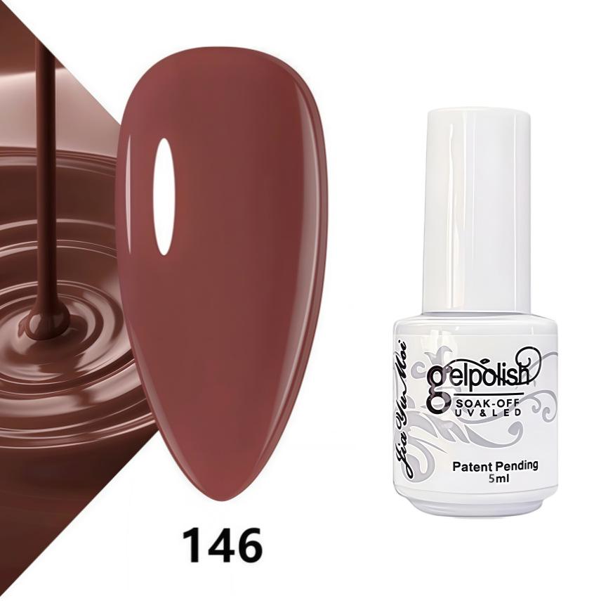 GELPOLISH Nail Art Set: Base, Top Coat, Transparent & White Gel Polishes