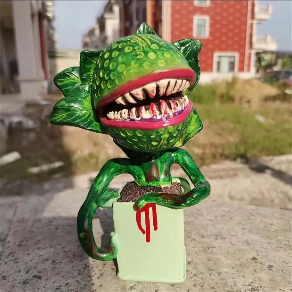 Garden Carnivorous Plant Statue Resin Sculpture Whimsical Halloween Decoration Desktop Ornament Yard Craft Landscaping For Home