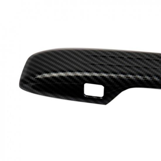 Carbon Fiber Style Exterior Side 4-Door Handles Trims Cover For Honda Accord