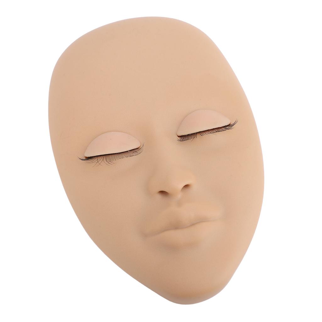 Lash Mannequin Head Silicone Removable Eyelid Multifunctional Eyelash Extension Mannequin Head for Makeup Practice