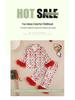 Autumn Christmas Long Sleeve Pajama Set - Children's Bow Print Homewear