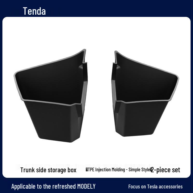 Tesla Model Y Refresh Trunk Storage Box: TPE Side Pocket