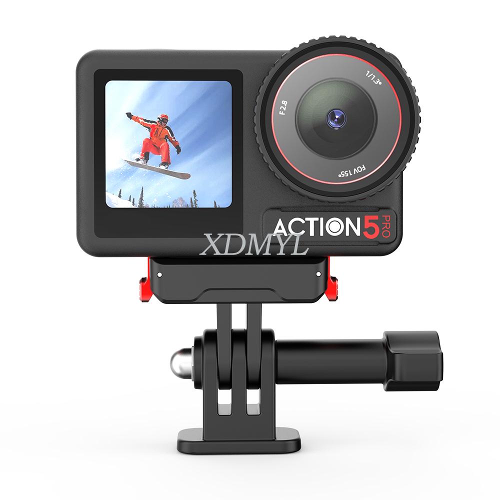 For DJI Action 5 Pro/Action 4/3/2 Magnetic Quick Release Base Camera Expansion Bracket Adapter Stand Cold Shoe Camera Acessories