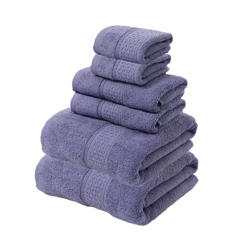 Light Grey Cotton Towel Six-Piece Set