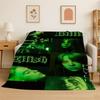 Famous Singer Billie Eilish Star Soft Flannel Throw Blanket,Warm Cozy Blanket for Bed,Couch,Sofa,Bedroom,Living Room,Travel