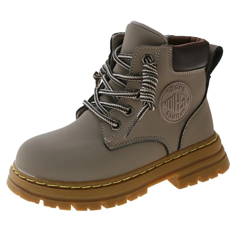 2024 Children Short Boots for Girls Boys Winter New Fashion Korean Style Soft Thick Bottom Anti-slippery Versatile Zipper Shoes