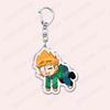 Popular Eddsworld Tord Keychains for Accessories Bag  Anime Comic Ringo Edds Meme Keyrings Jewelry Gamers Fans Friends Gifts