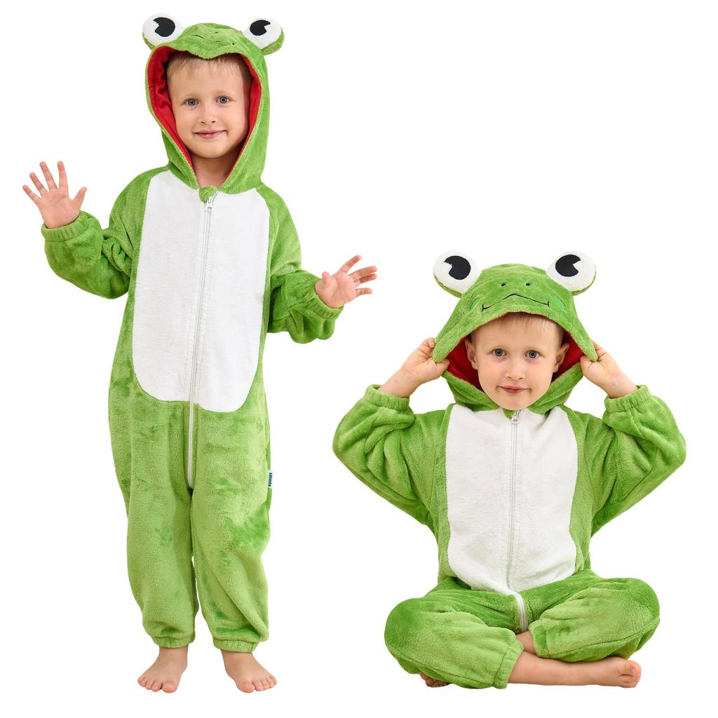 LOLANTA Frog Kigurumi Animal Christmas Size 120 Kids' Romper, Overalls, Costume,