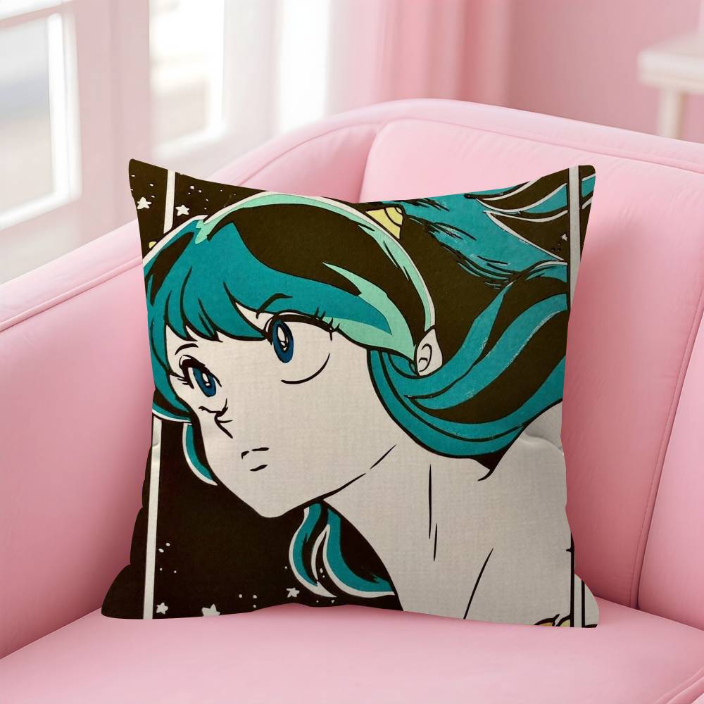 Urusei Yatsura Anime  Personalized Pillow Cover Kids Bedroom Wild Party Decor Pillowcase kid Birthday shower Gift