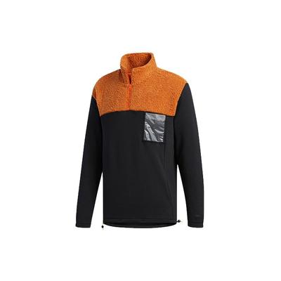 Neo Pokemon Half-Zip High Collar Spliced Pullover Sweatshirt Men Sweatshirt Black FU3916