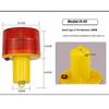 1 stk Solcelle Trafikk Tårnkran Varsellys Solcelle LED Nødbelysning LED Pære Lampe Byggeplass Havn Vei Alarm Lampe
