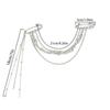 Clothes Accessories Multi-Layer Brooch Personality Hip Hop Brooch  Clothes Decoration