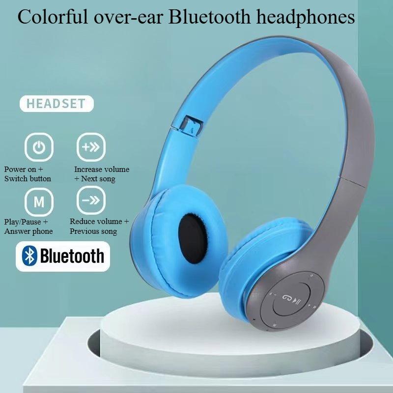 1SET Stereo P Series Sports Headset 5.0 Bluetooth Headset P47 Wireless Game Headset