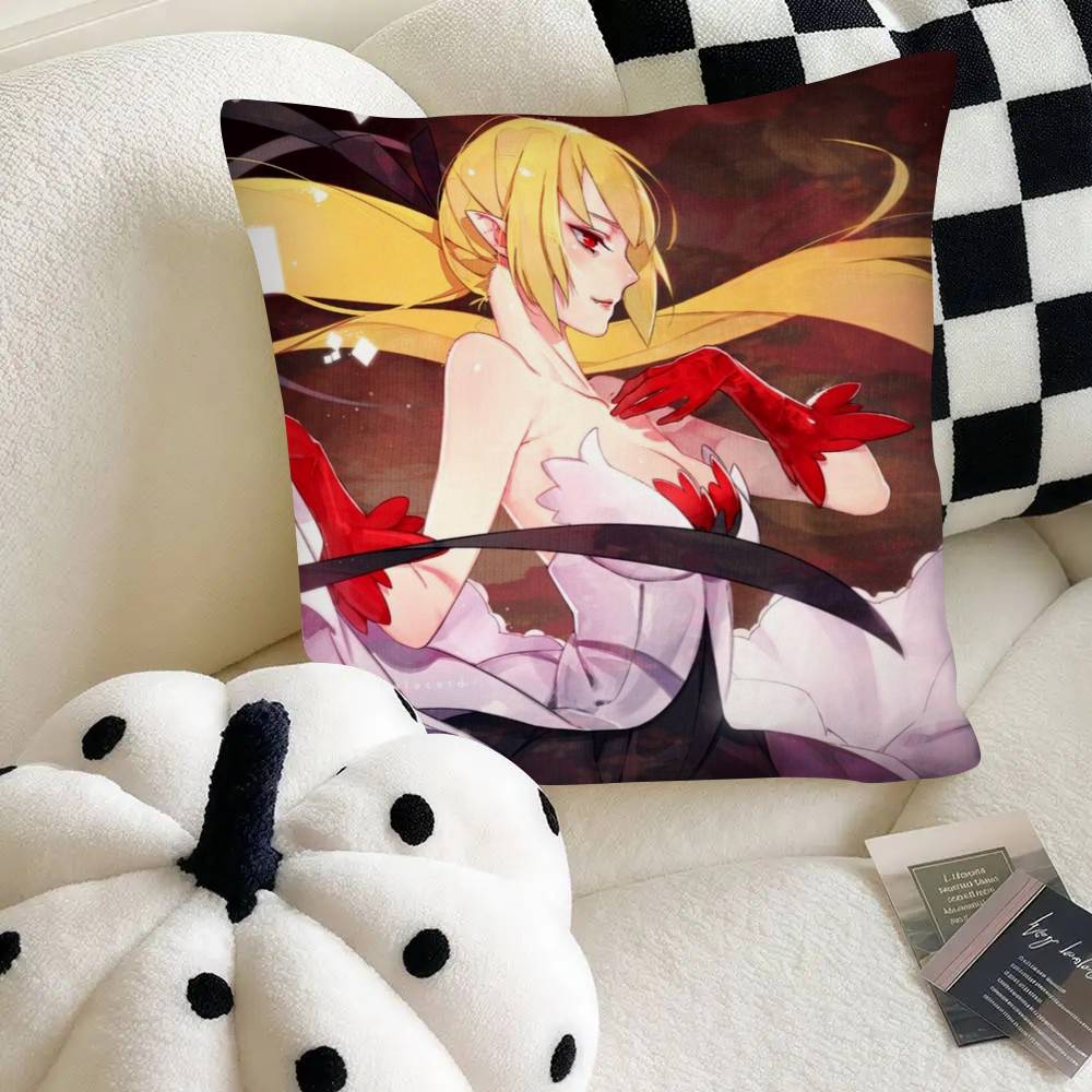 Supernatural Anime Kizumonogatari Pillow Case Fashion Square Pillowcase Bedroom Sofa Room Ins Decoration Leisure