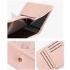 INS Style Cute Cat Short Wallet Flowers Pattern PU Leather Coin Purse Tri-fold Mini Wallet Gifts