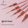 YiHuaLe Japanese Fine Liner Pen Set - 5 Pieces for Nail Art, Drawing Flowers, Silk Pulling, and Makeup.
