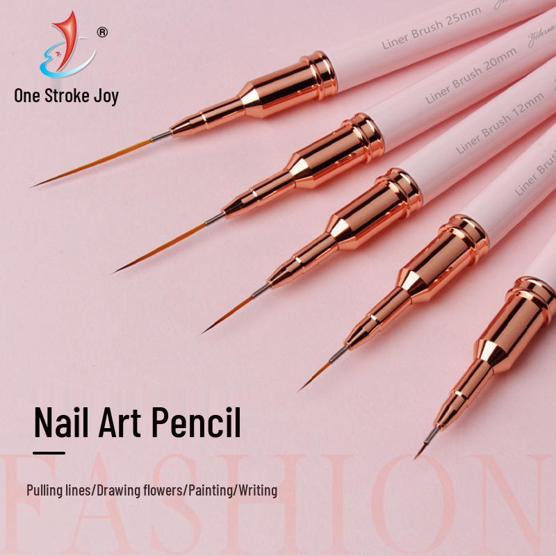 YiHuaLe Japanese Fine Liner Pen Set - 5 Pieces for Nail Art, Drawing Flowers, Silk Pulling, and Makeup.