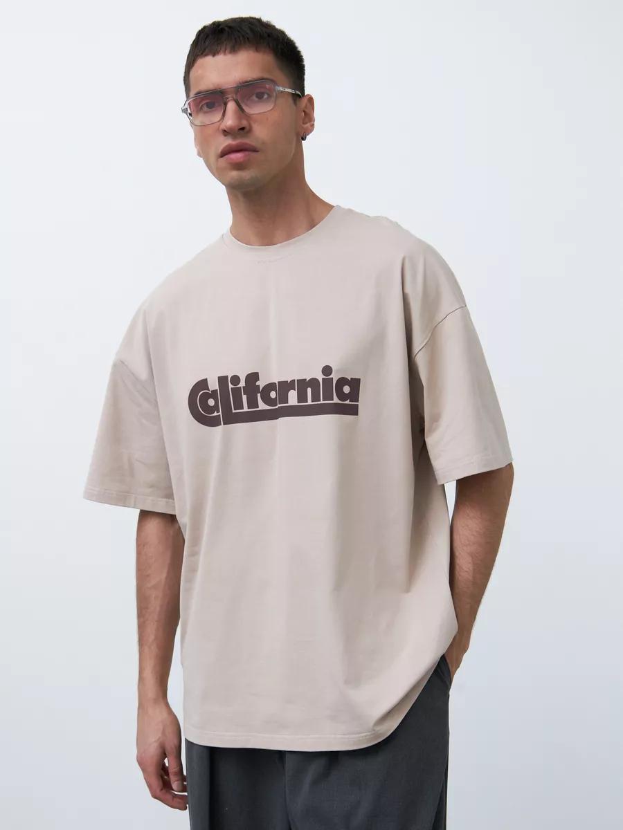 White T-shirt with print 1% charge S