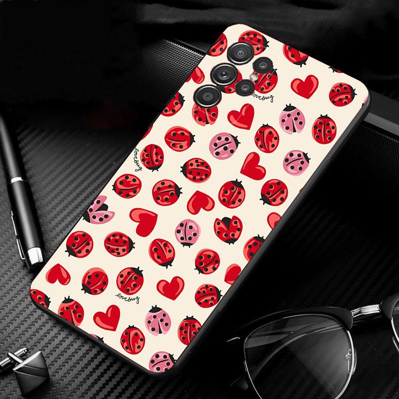 Phone Case For Samsung Galaxy S26 S25 S24 S23 S22 S21 Ultra S24 S23 S22 S21 S25 Plus S24 FE Ladybug