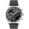 Ceas bărbătesc Pioneer din piele neagră, cu quartz, 1513708