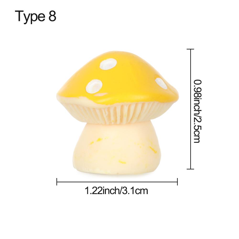 Garden Mini Accessories Gnome Terrarium Miniature Mushroom House Mushroom Figurines Micro Landscape