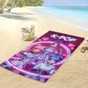 Pink Cute K-pop Girl Beach Towel Microfiber Soft Quick Dry Gym Sports Towel Anime Bath Towel for Bathroom Swimming Outdoor