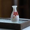 1PCS Chinese Style Ceramic Small Vases Home Decor Mini Retro Toothpick Holder Cotton Swab Storage Jar