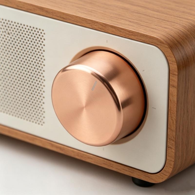Perilla de Volumen de Aluminio de 35x22 mm para Altavoz Con Giro Suave y Diseño Duradero