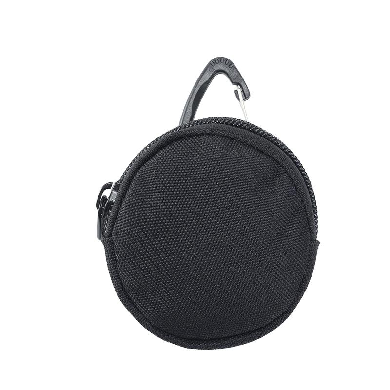 Sports And Outdoor Tactical Earphone Case Hanging Bag Key Case Round Mini Coin Purse Simple And Fashionable Storage