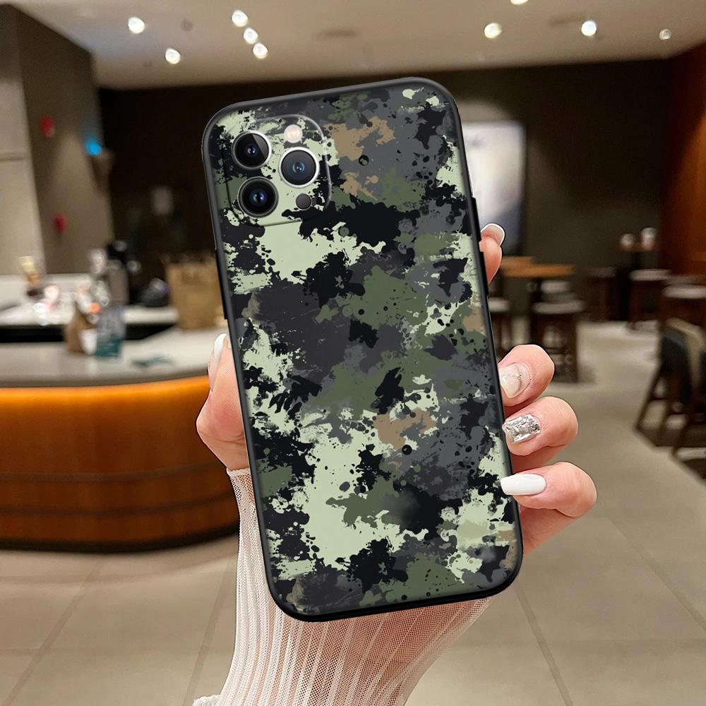 RA7 Camouflage New High-End Shell Phone Case for iPhone SE X XS XR 16E 17 11 Pro Max 8 7 6 6s Plus Air