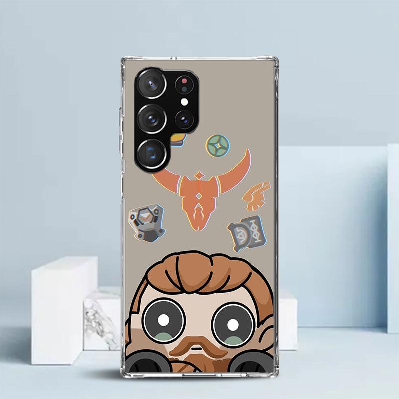 Game Valorant Cute Phone Case For Samsung Galaxy S24 S25 Edge S26 Ultra S22 S23 Plus S21 + S20 FE Soft TPU Back Cover Galaxy S22