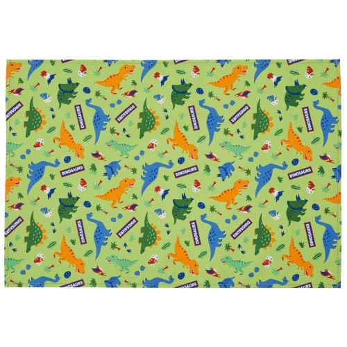 Skater Large Placemat, 60x40cm, with Name Tag, Dinosaur, LTM1-A