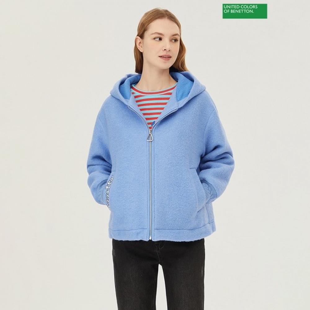 

[Benetton] Benetton Louvre Hooded Jumper Bajp07411 BL_blue/42